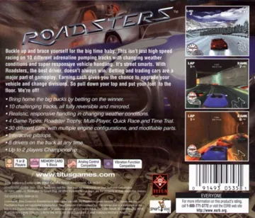 Roadsters (US) box cover back